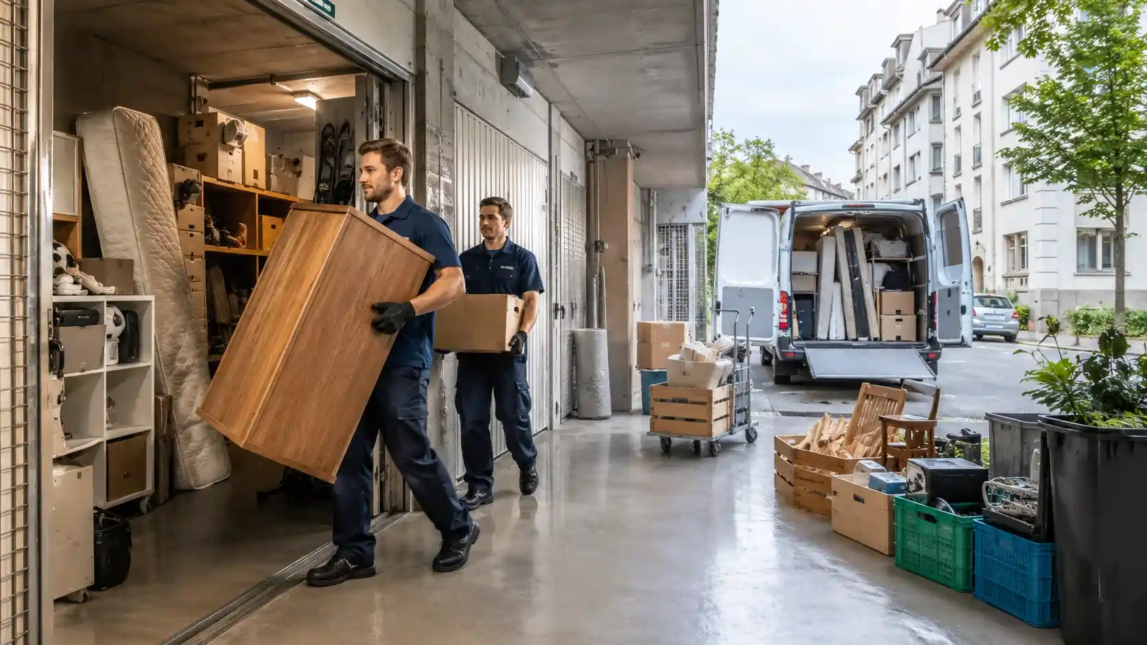 Basement clearance team in Zurich