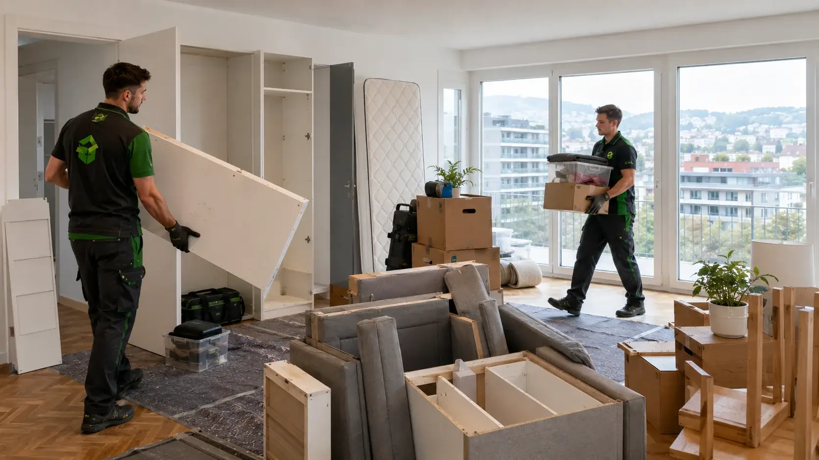 Wohnungsräumung in Zürich mit Möbeltransport und Haushaltsauflösung