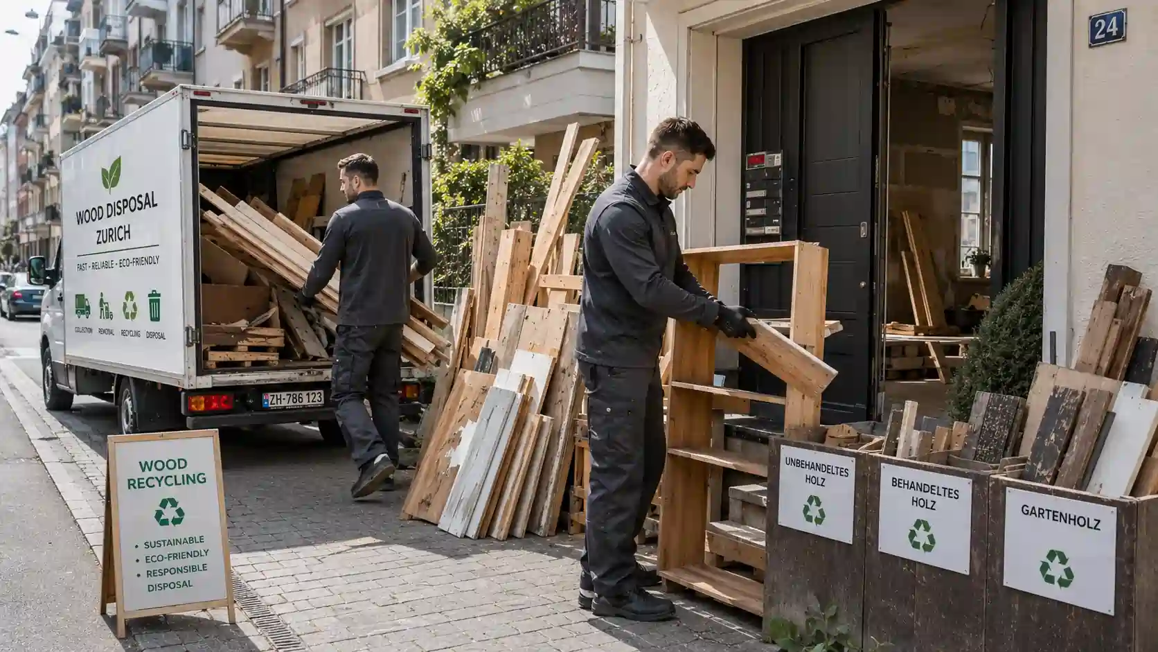 Wood disposal in Zurich
